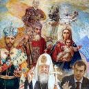 «Святого» Путина повесили на стену в российской детской библиотеке