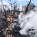 Кадры последствий масштабного пожара в Киеве (видео)