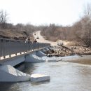 На западе Украины из-за дождей реки выходят из берегов и разрушаются мосты
