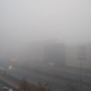 Яркие кадры супер-тумана в Киеве (видео)
