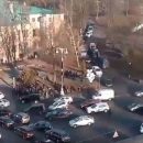 Опубликовано видео взрыва и драки в центре Киева (видео)