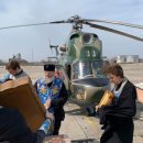 Храни, Господь, землю Российскую: в Запорожье читали молитвы от коронавируса с вертолёта
